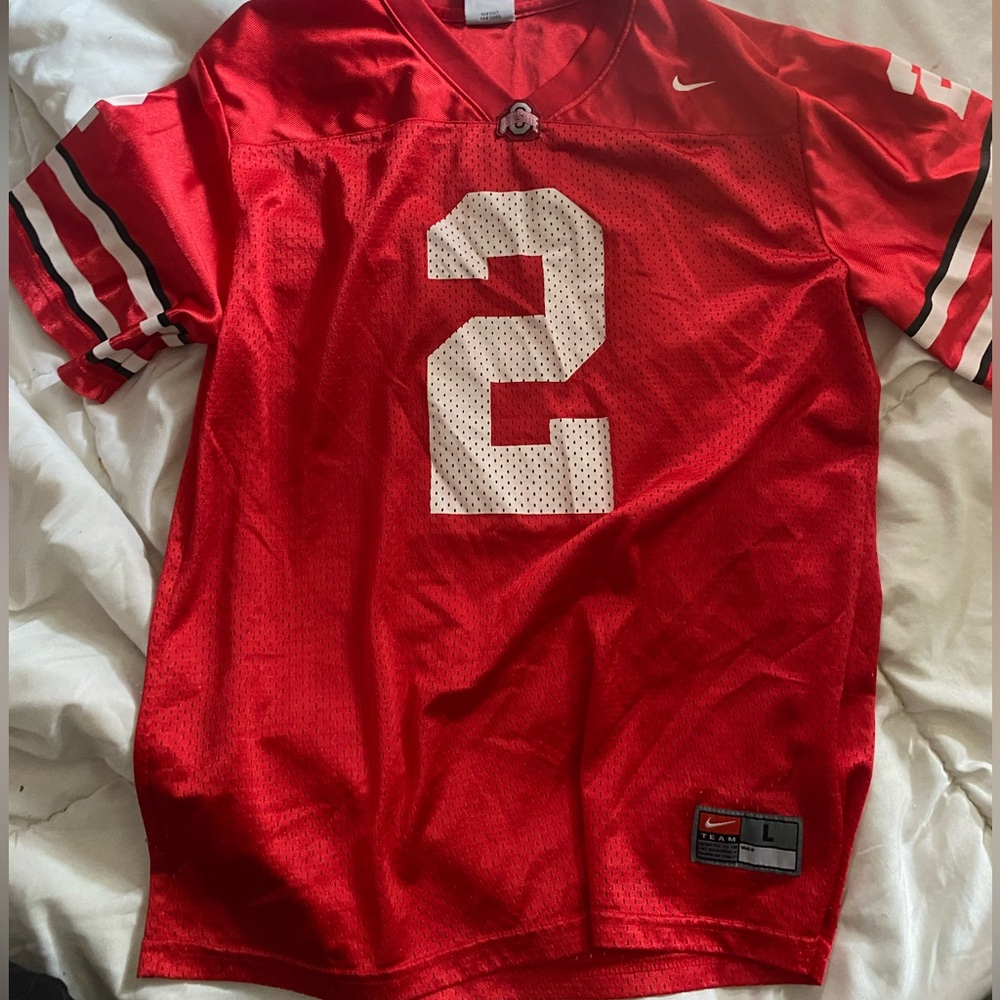 Youth Large Nike Red Ohio State Buckeye Jersey